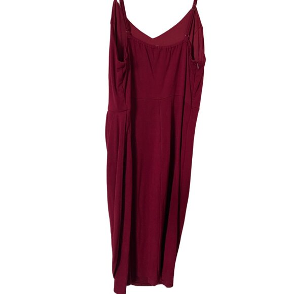 Red Spaghetti Strap Midi Dress - Picture 4 of 5